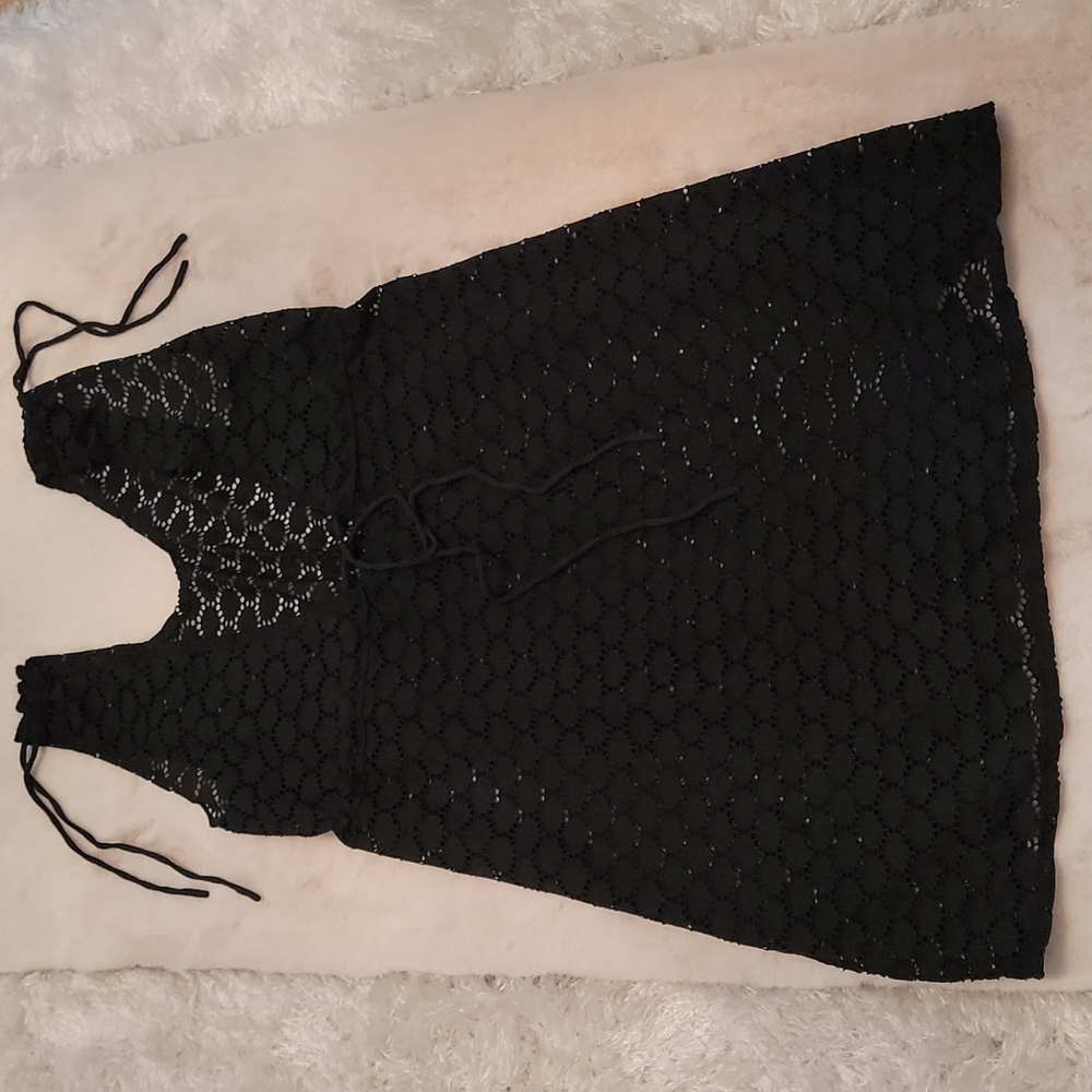 Black Lace Women's Swim Coverup